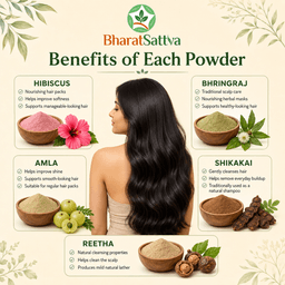 BharatSattva Herbal Hair Care Combo – 5 × 50 g