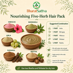 BharatSattva Herbal Hair Care Combo – 5 × 50 g