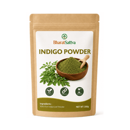 BharatSattva Indigo Powder 200g | 100% Pure Indigo Leaf Powder for Hair Care | Natural Herbal Hair Color Powder | Finely Ground